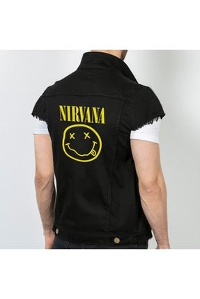 Nirvana Logo Kot Siyah Yelek YLK0033