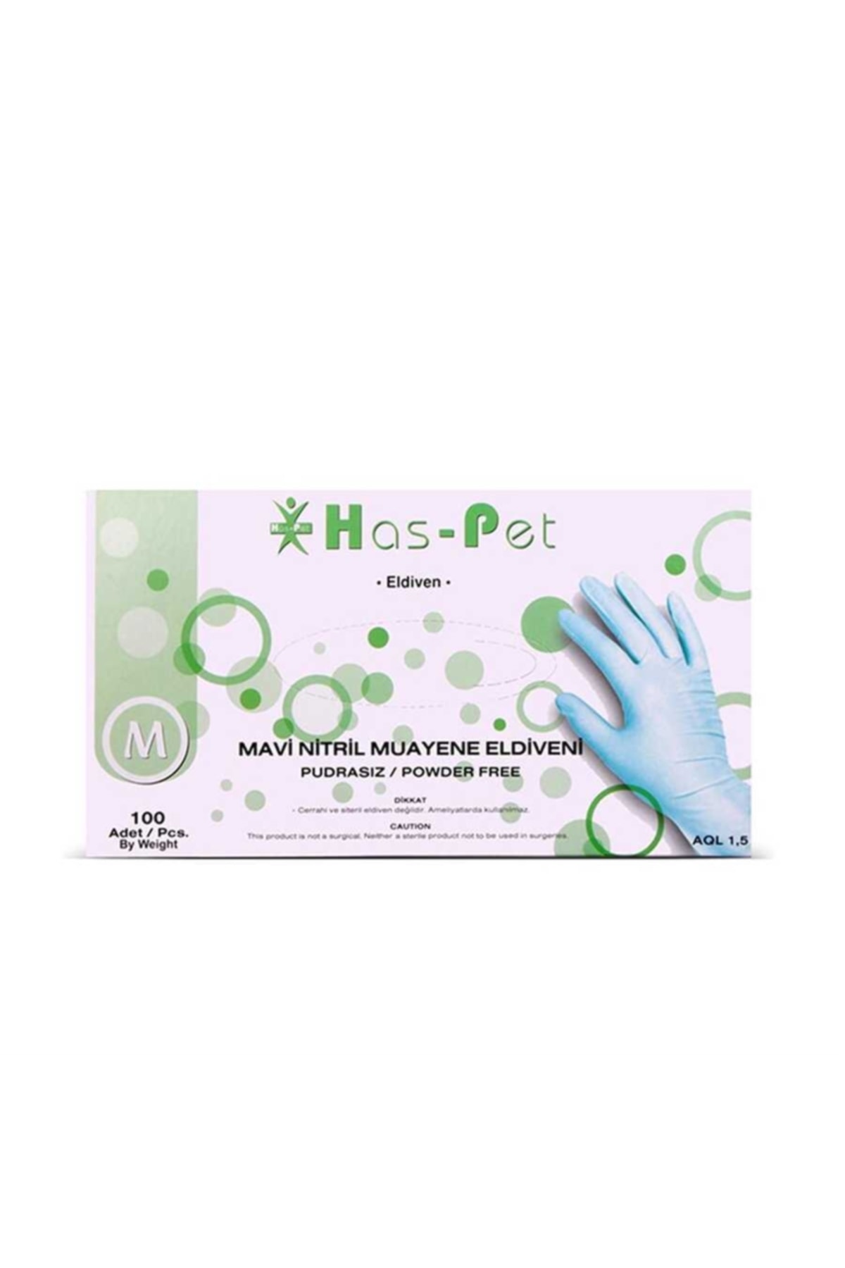 Haspet Pudrasız Nitril M Eldiven — 1238
