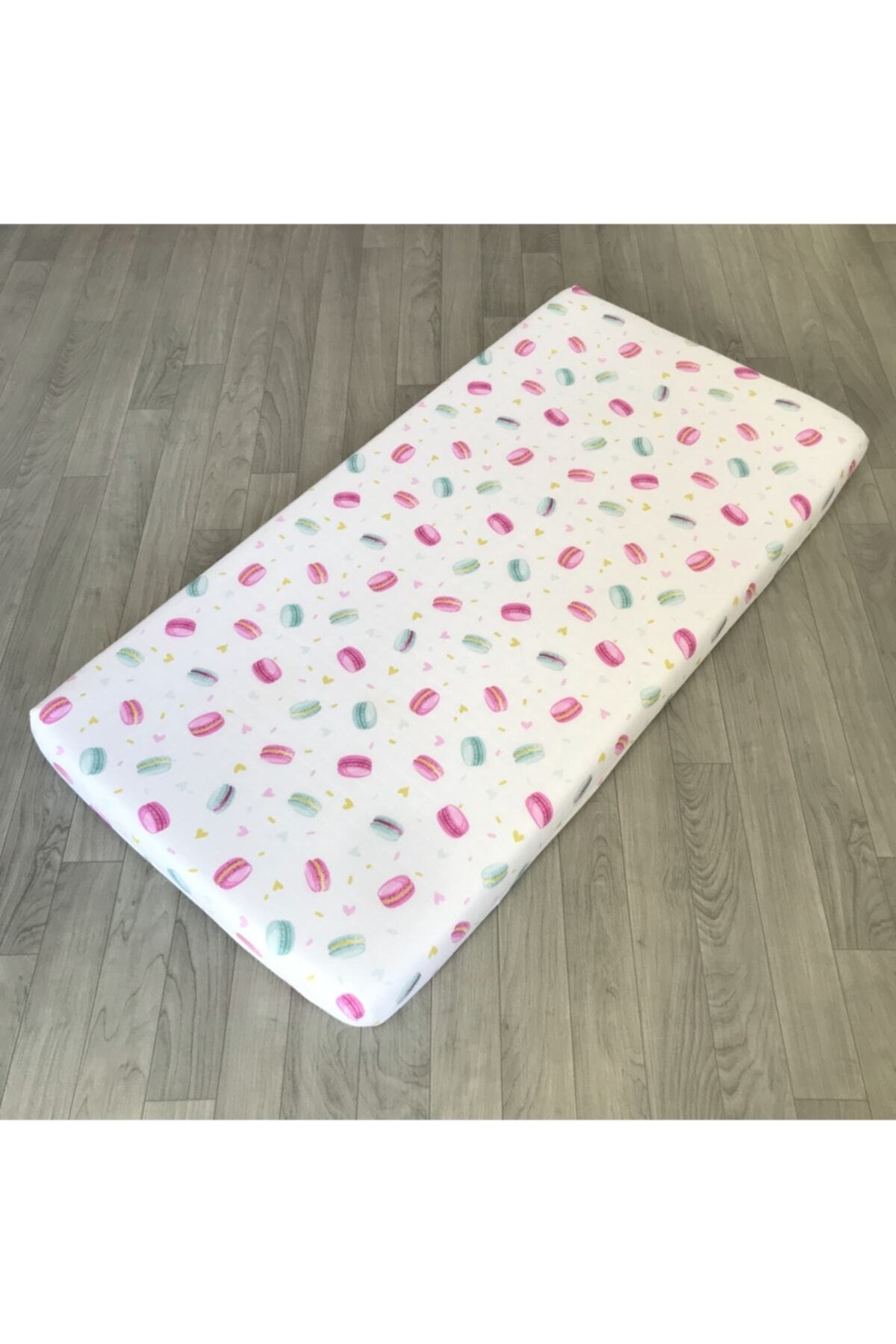 Muslin 60x90 Cm Mother Side Crib Sheet Elasticated 100% Organic Cotton , 10 Cm Height