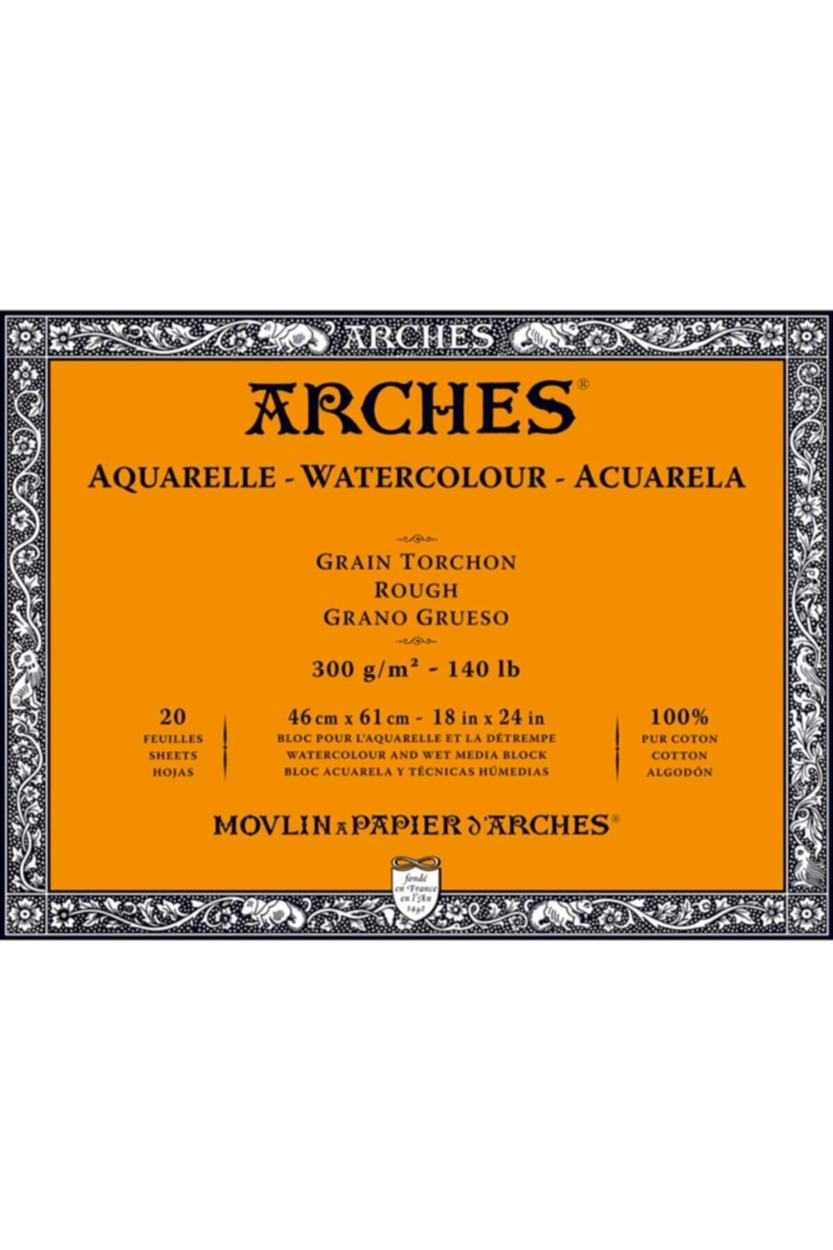 Arches Suluboya Defteri Blok Rough - Kalın Doku 300 Gr. 46x61 Cm. 20 Yaprak
