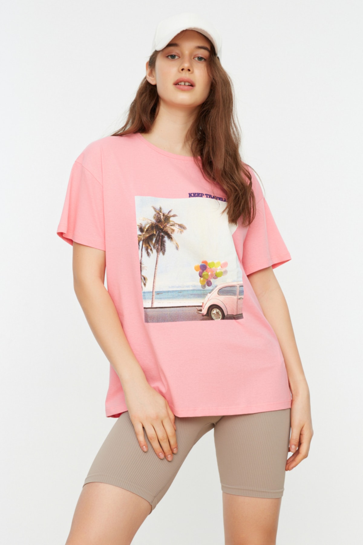 Trendyol Collection T-Shirt Rosa Regular Fit