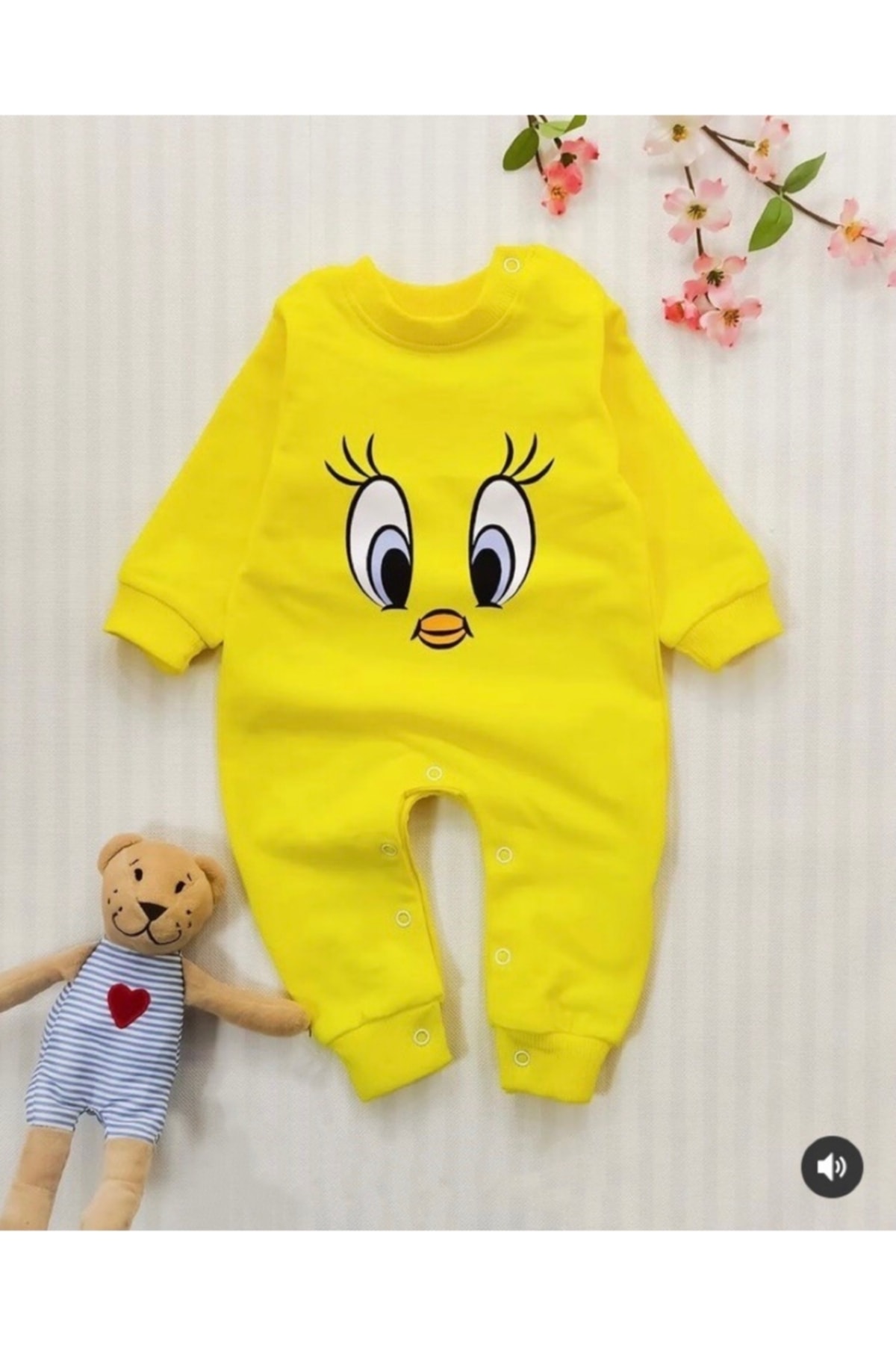 Twetty Bird Printed Baby Romper