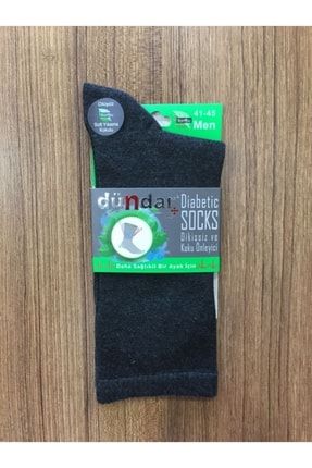 Erkek Füme Bambu 6'lı Dikişsiz Diyabetik Çorap DIABSKTER6