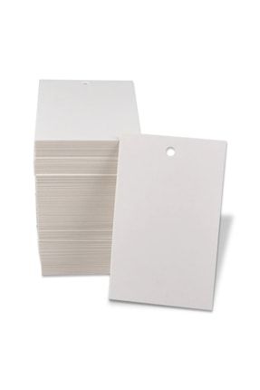 Beyaz Karton Etiket 100 Adet - 5x9cm 100BEYAZETIKET