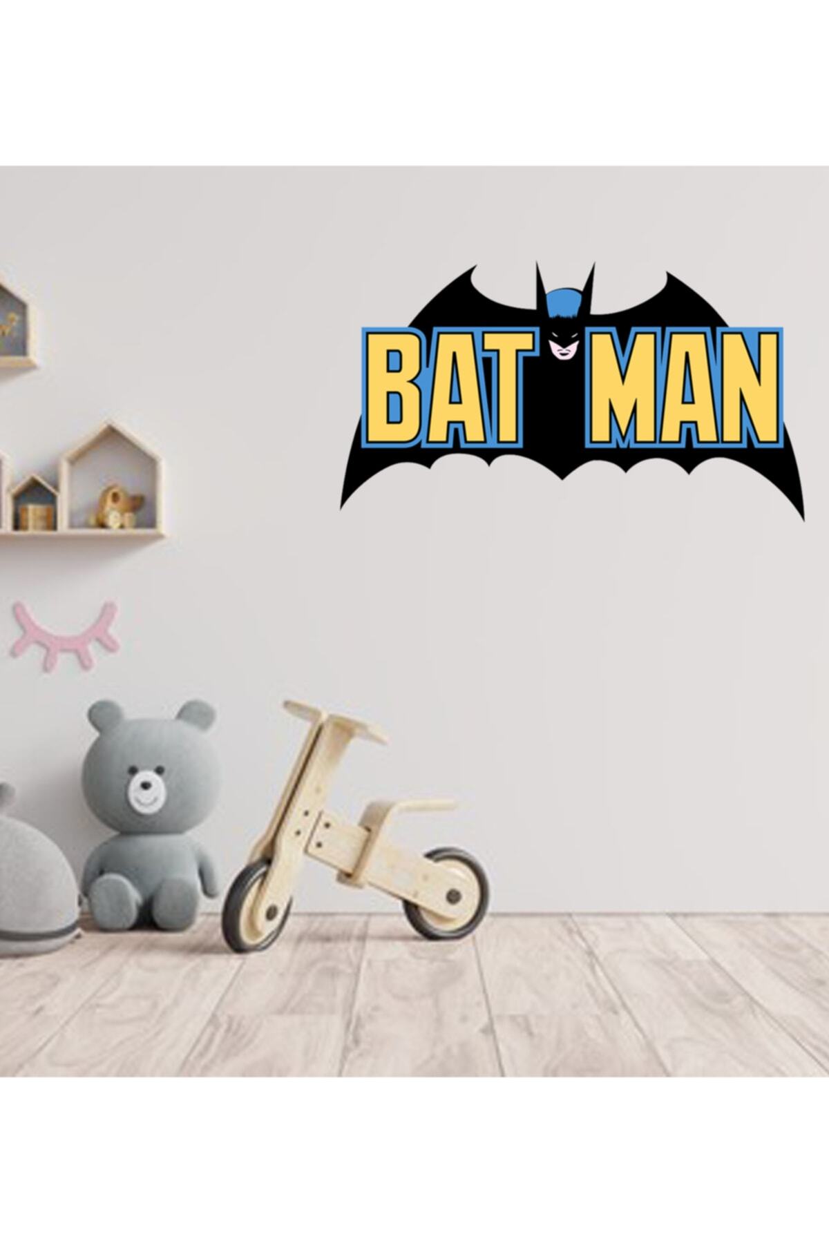 Batman Logolu Duvar Sticker 50x30 Cm