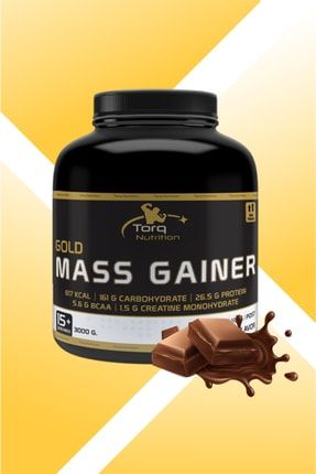 Gold Mass Gainer Karbonhidrat Tozu 3000 gr / 15 Servis - Çikolata Aromalı 8697791000299