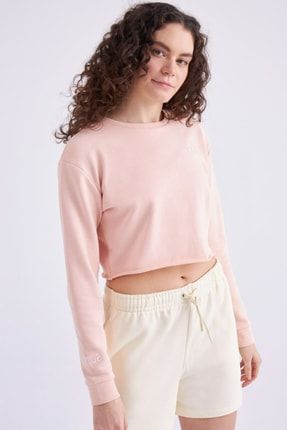 Authentic Gennyx Kadın Açık Pembe Regular Fit Sweatshirt 331E69W