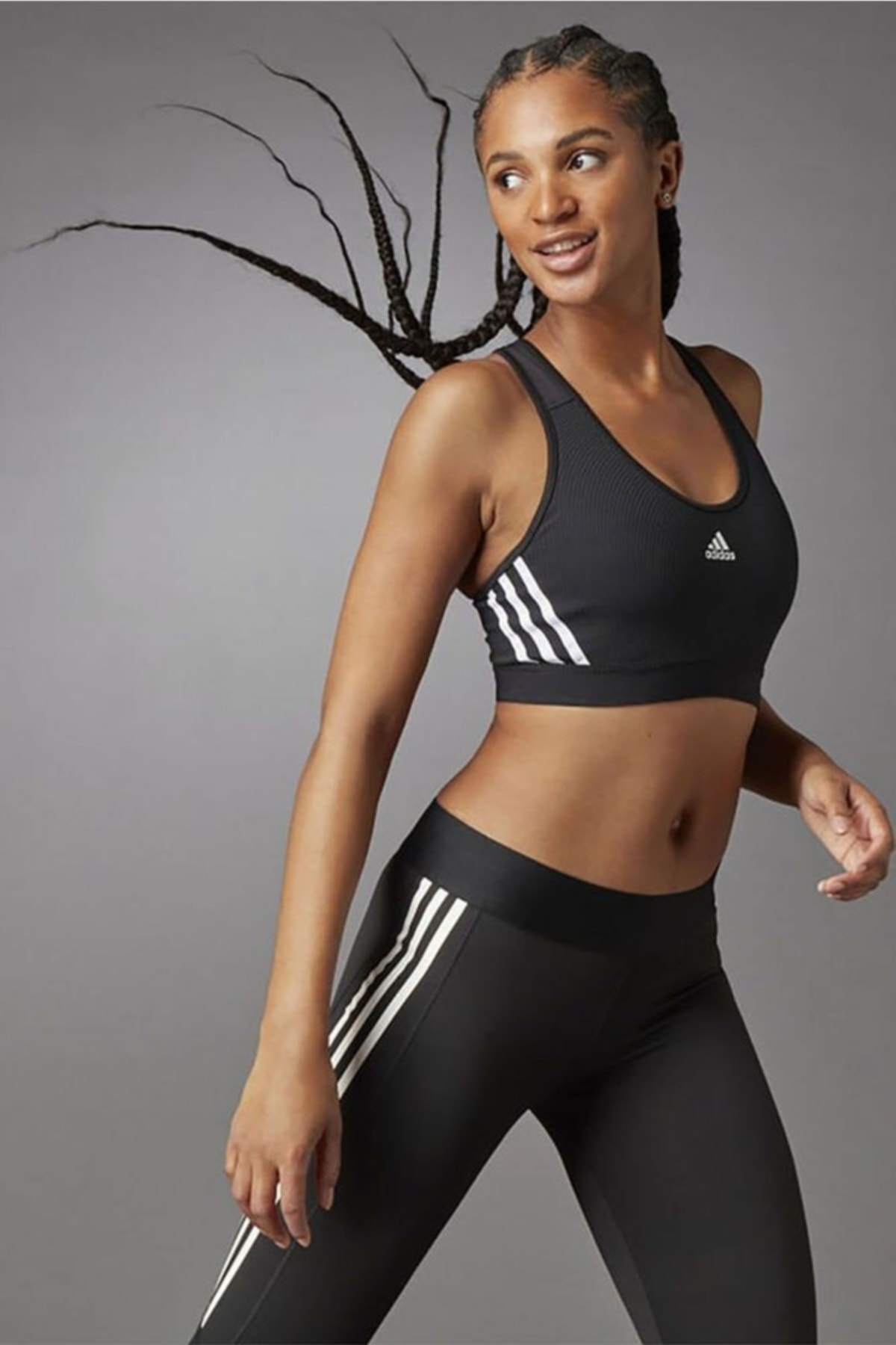adidas Kadın Koşu - Yürüyüş Bra Sporcu Sütyeni Bt 3s Rib Bra Gl0570