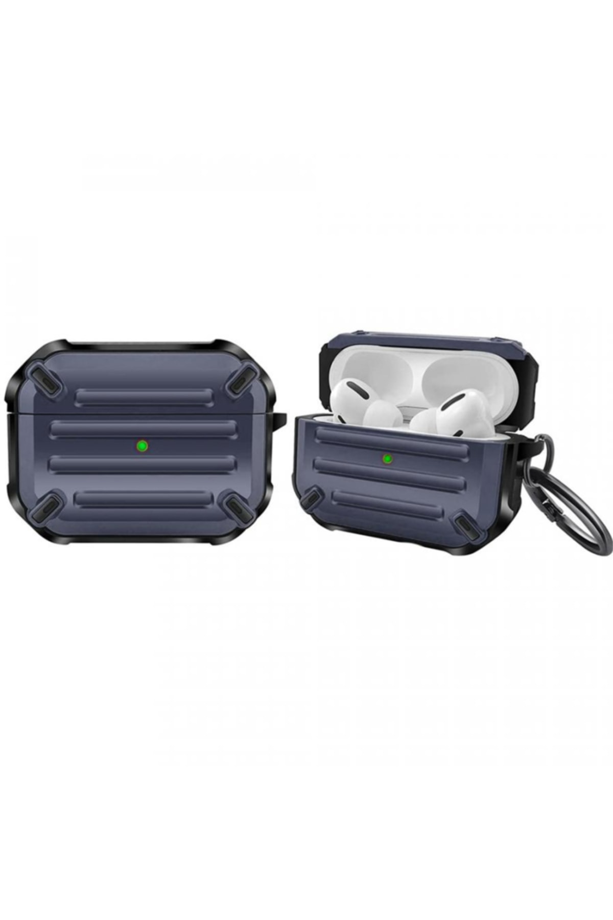 Greenwood Armor Silicone Case with Pro Headset Protector Hook Navy Blue