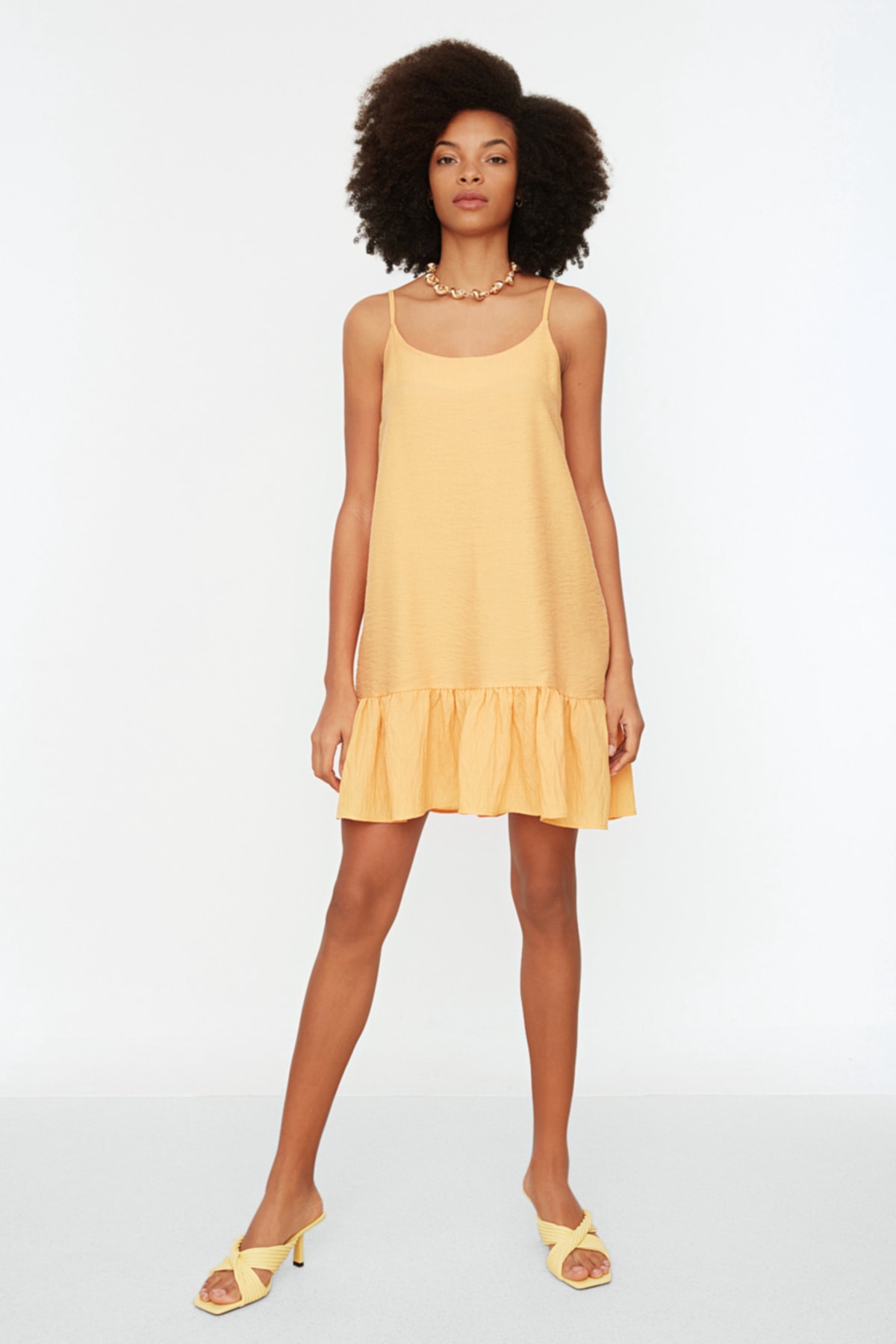 Trendyol Collection Kleid Orange Shift Fast ausverkauft