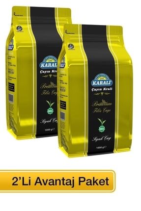 Karali Premium Filiz Dökme Siyah Çay 1 kg X 2 Adet 8692204100994x2
