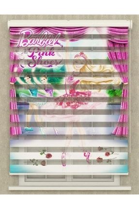 Kız Çocuk Odası - Barbie Baskılı Zebra Perde Poster-042-Zebra2022