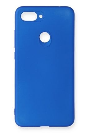 Xiaomi Mi 8 Lite Kılıf Soft Ve Pürüzsüz Yumuşak Premier Silikon - Mavi premium-rubber-silikon-xiaomi-mi-8-lite
