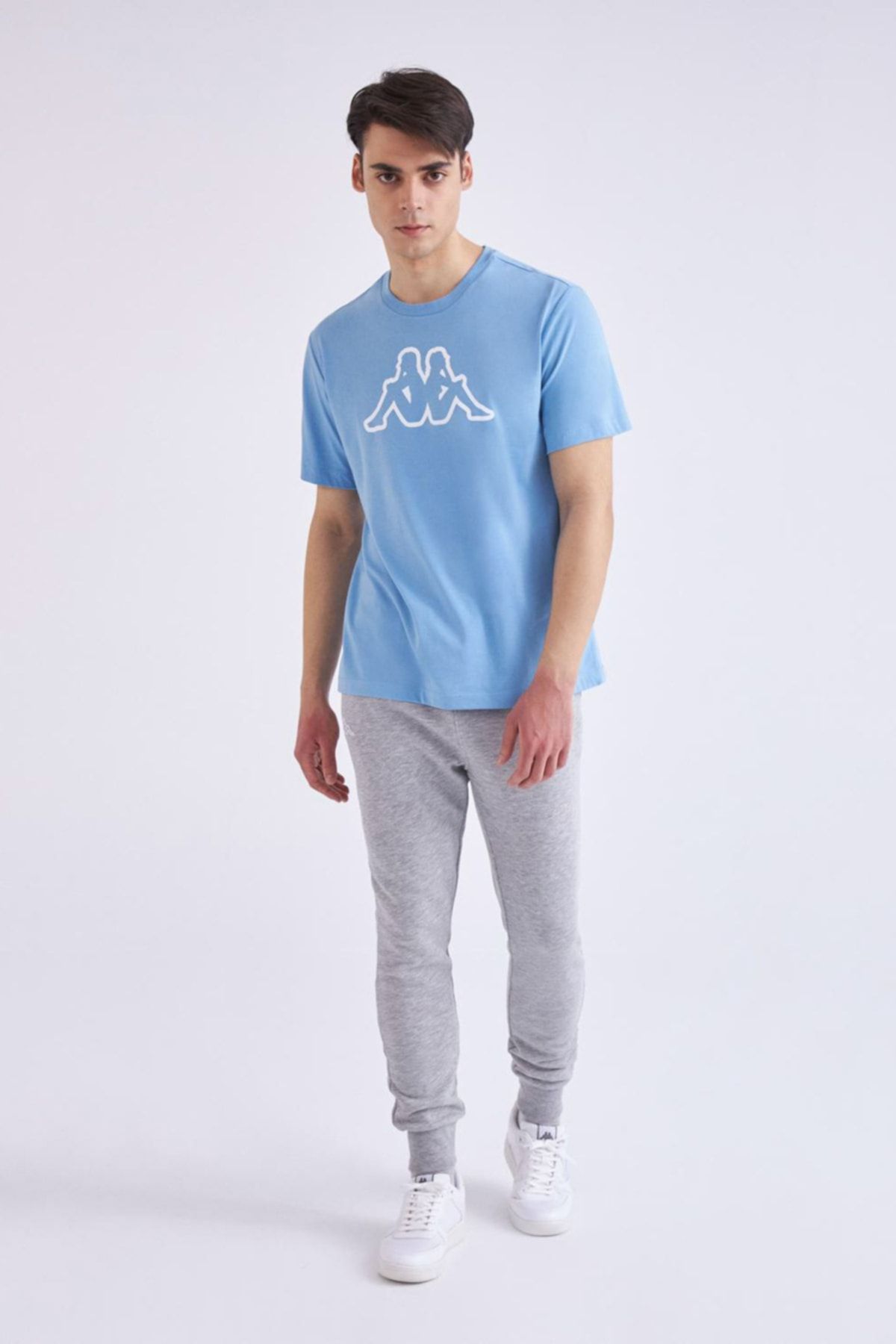Light blue outlet kappa shirt