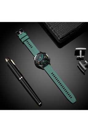 Huawei Watch Gt2 Pro / Gt / Gt 2 / Honor Magic Watch 2 Uyumlu 22mm Yumuşak Jel Silikon Kordon NZH-KRD-MIL-GNC-075