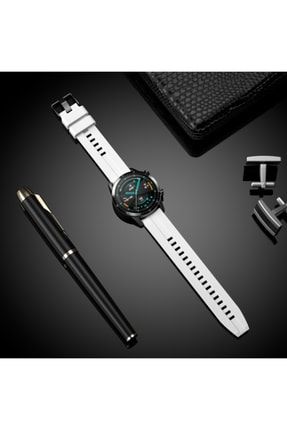 Huawei Watch Gt3 Elite 46mm Uyumlu 22mm Yumuşak Jel Silikon Kordon NZH-KRD-MIL-GNC-099