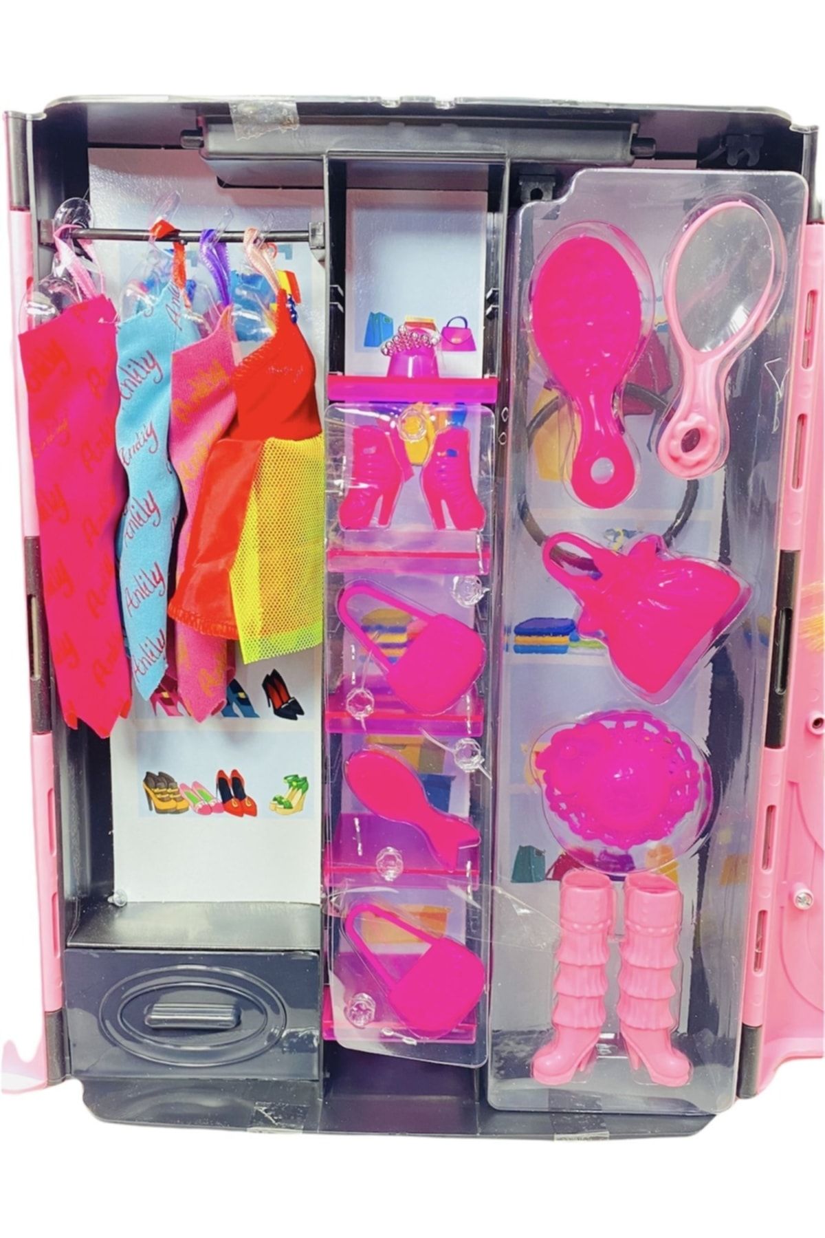 Barbie hotsell wardrobe set