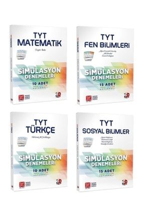 3d Tyt Matematik-türkçe-fen Bilimleri-sosyal Bilimler Deneme Seti 3Dümit