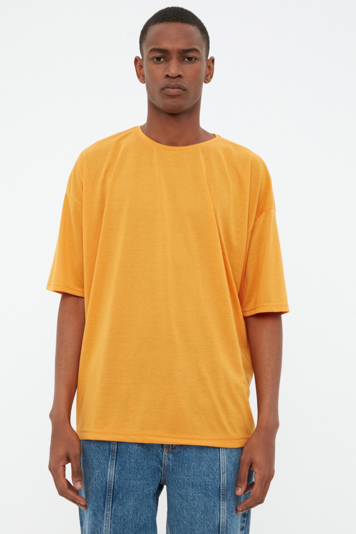 Trendyol Collection T-Shirt Orange Oversized