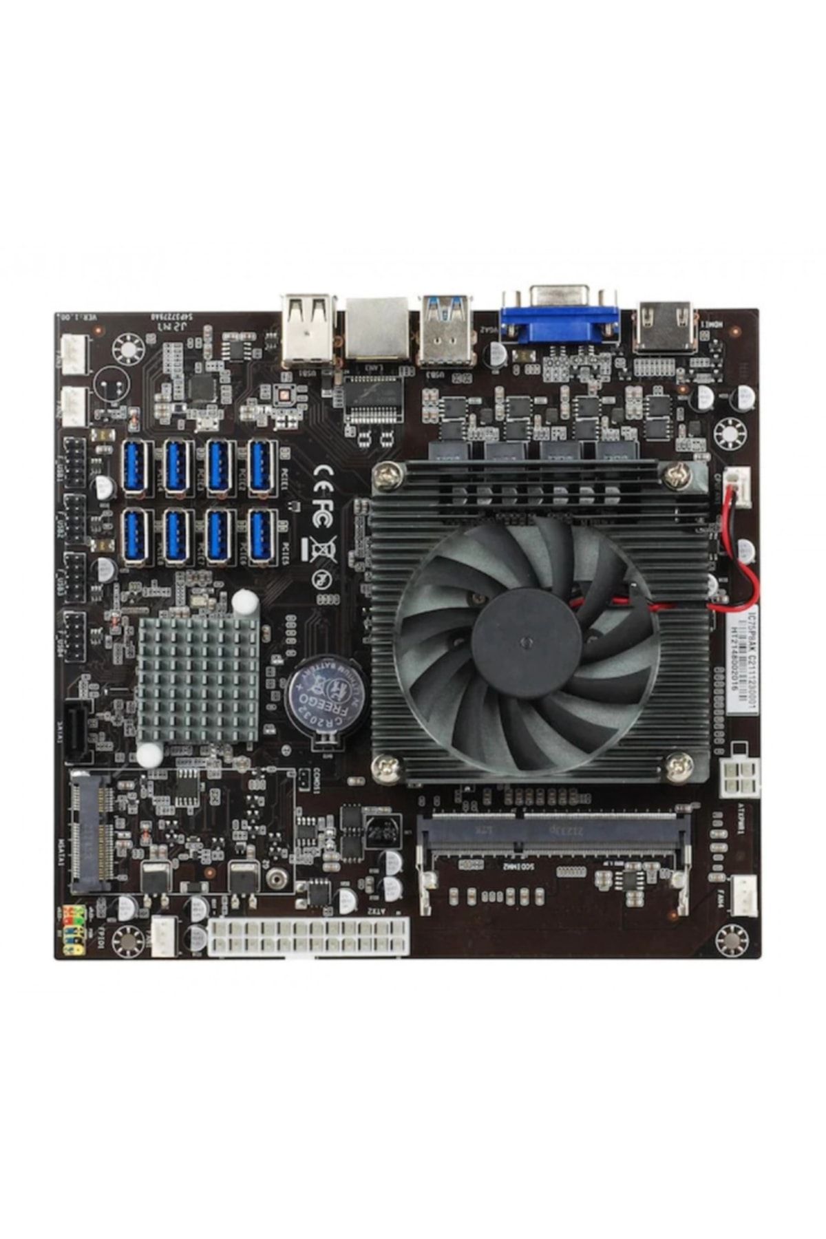 ESONIC-Ic75p8bk Intel B75 8 X PCIE DDR3L 1155P Mining Motherboard 2
