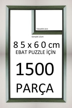 Sar Plus Yeşil 1500 Parça 85x60 Ebatında Piramit Modeli Puzzle Çerçevesi TYC00348330861