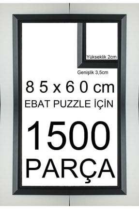 Sar Plus Siyah 1500 Parça 85x60 Ebatında Piramit Modeli Puzzle Çerçevesi TYC00348330540