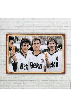Metin Ali Feyyaz Beşiktaş Retro Ahşap Poster MAFRAPB44