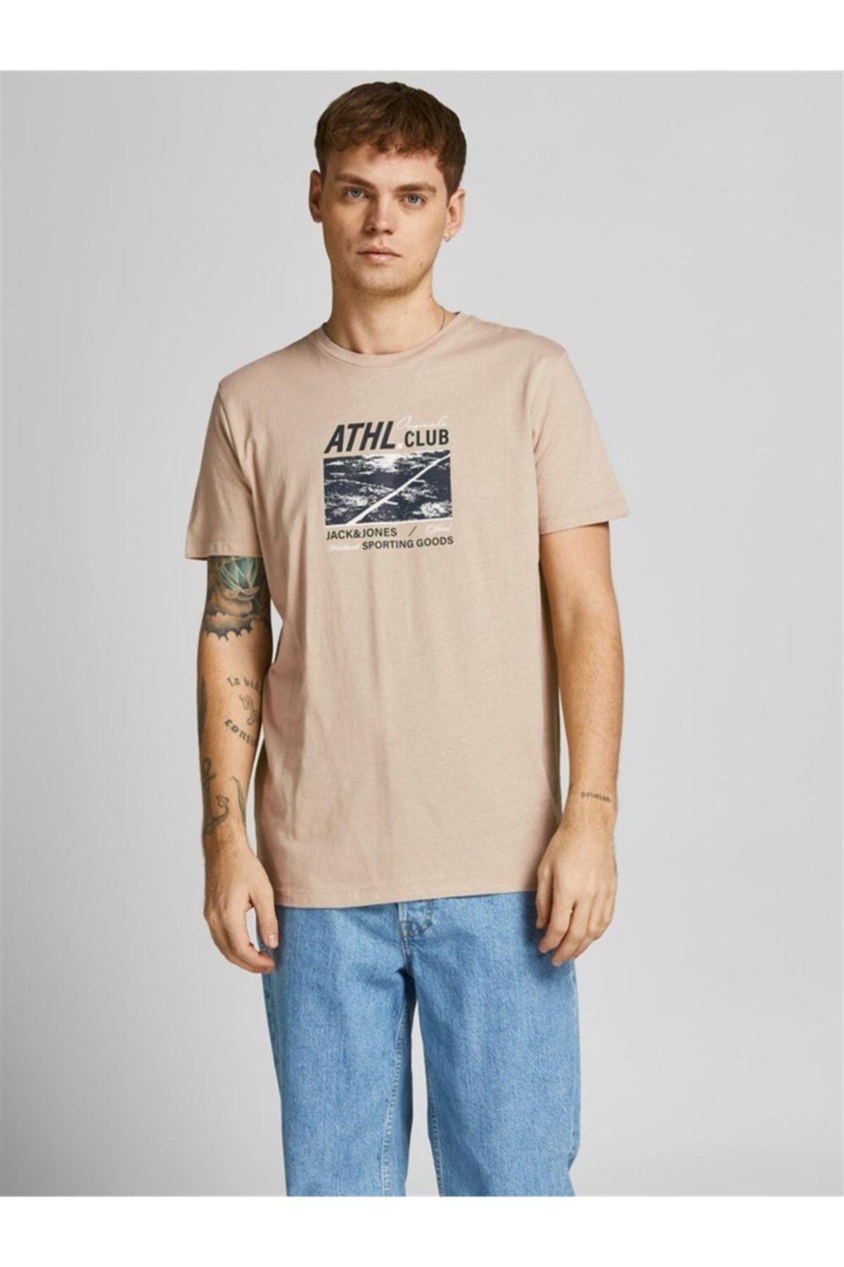 Jack & Jones Erkek Jorbooster Tee Ss Crew Neck Feb 22 12209427