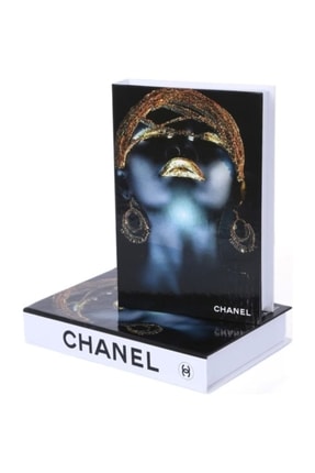 Kadın Chanel Mücevherli Dekoratif Kitap Kutu KİTAP-KUTU
