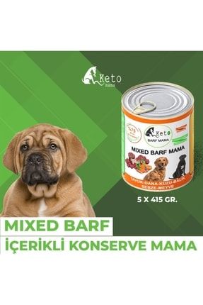 Mixed Barf Içerikli Konserve Mama | 5 X 415 Gr. mixedkonserve5