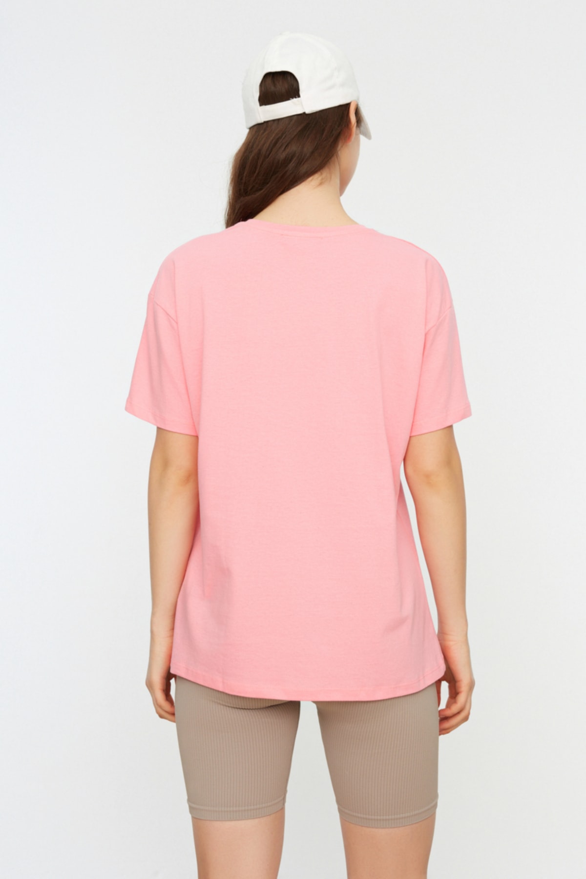 Trendyol Collection T-Shirt Rosa Regular Fit FN7528
