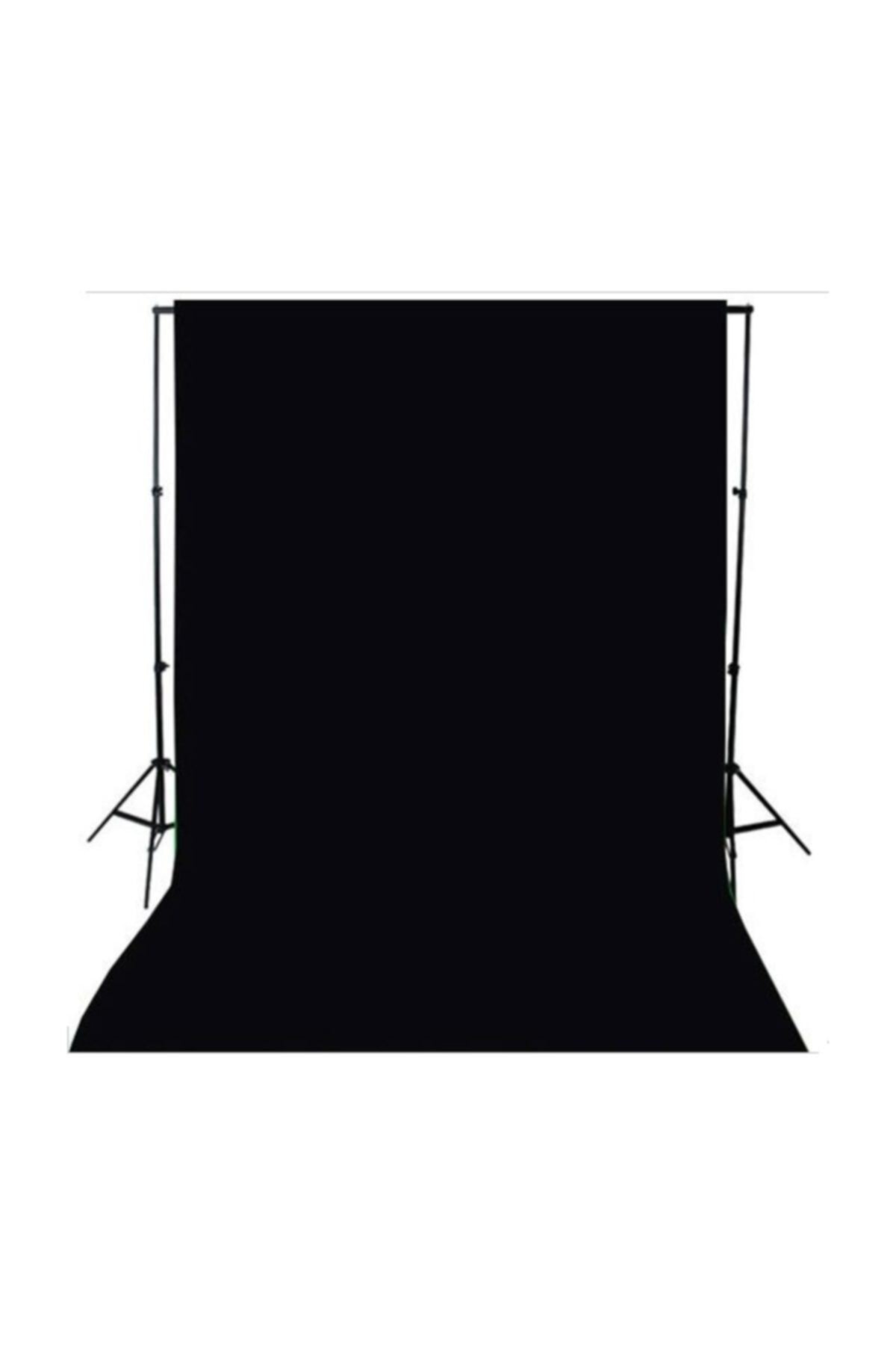 Rabsev Ürün Ve Video Çekim Için Black Screen Siyah Fon Perde 3x4m