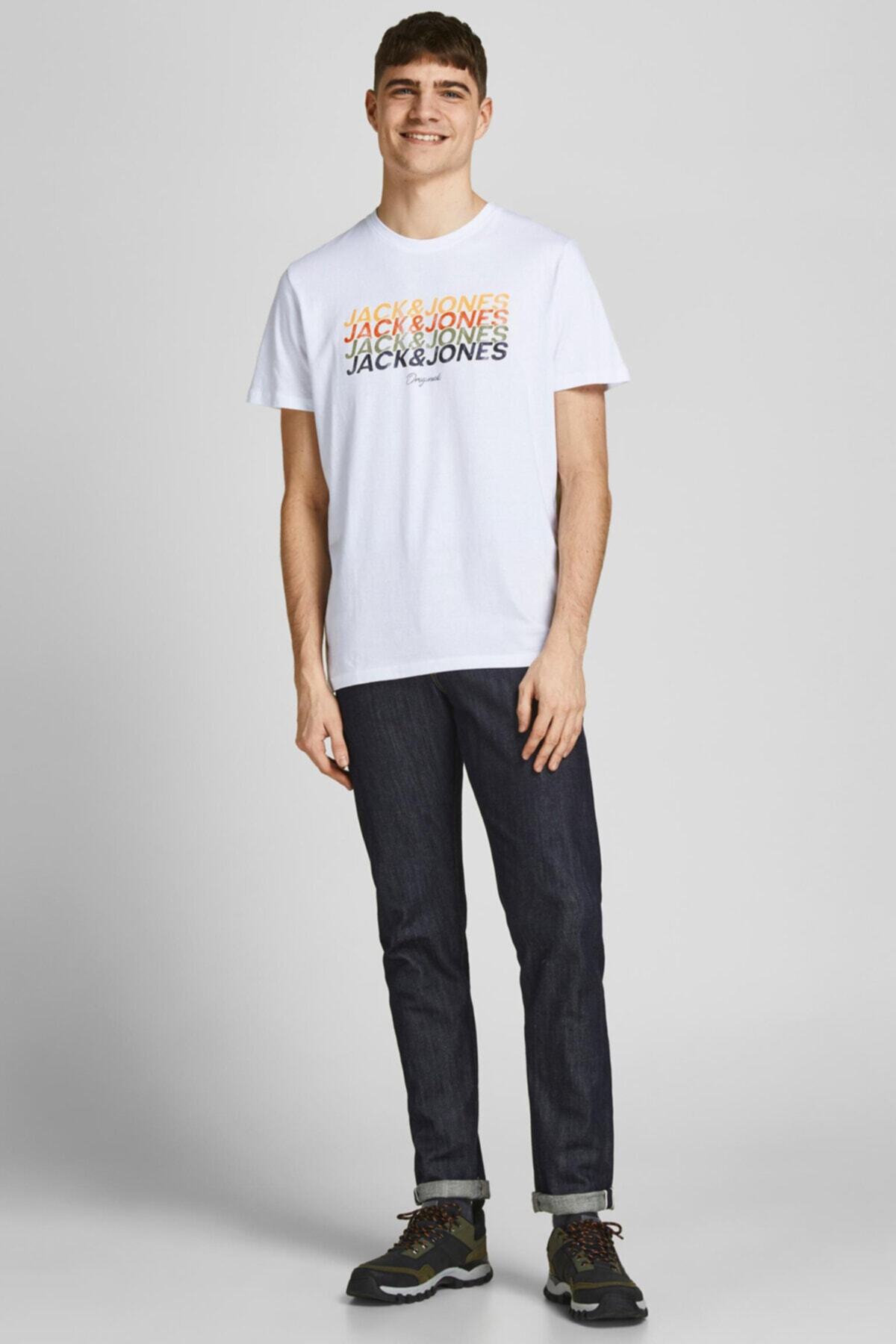 تیشرت مردانه اسلوگان بند دار | جک اند جونز Jack & Jones 12205503 - تصویر 3
