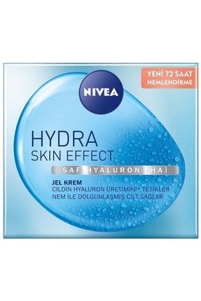Nıvea Hydra Skin Effect Nemlendirici Jel Krem (50 Ml), Saf Hyaluron, 72 Saat Nemlendi KLK4693
