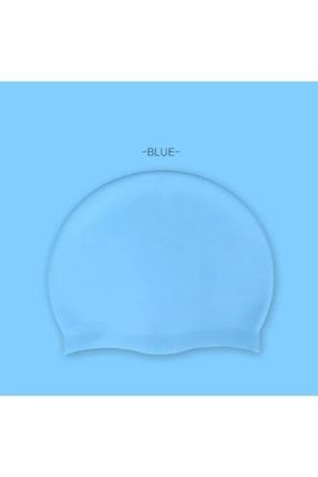 Açık Mavi Silikon Bone Düz Renk Unisex Düzrenk Slikon Bone