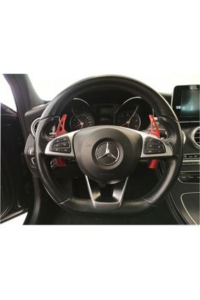 Mercedes-benz W205 C Serisi 2015+ Direksiyon F1 Kulakcık Kırmızı Paddle Shift Metal GL-PF25