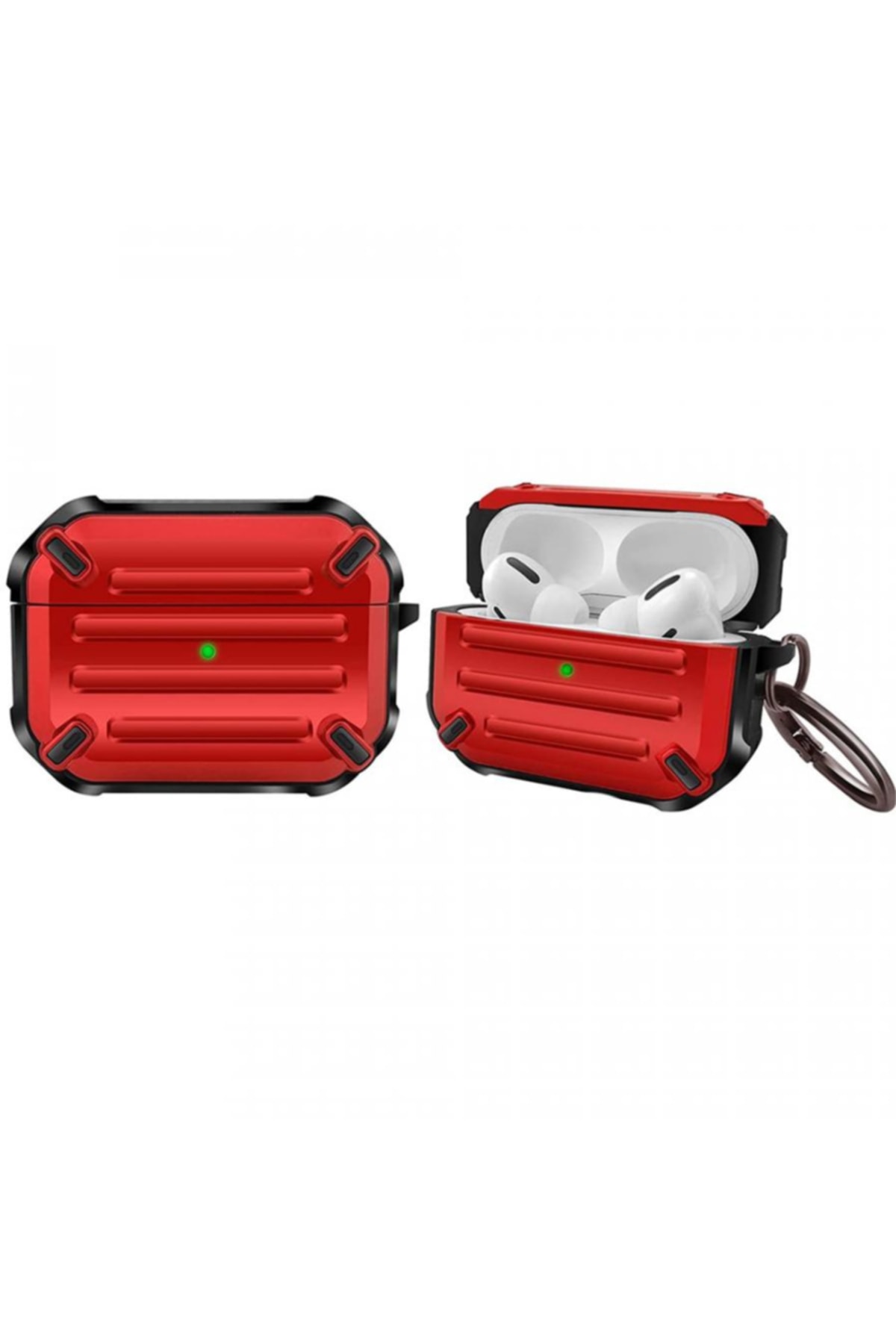 Greenwood Armor Silicone Case with Pro Headset Protector Hook Red
