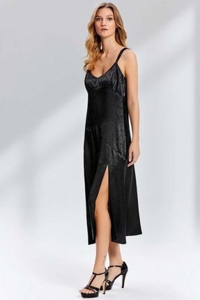 22036 Siyah Elbise 22036-DRESS