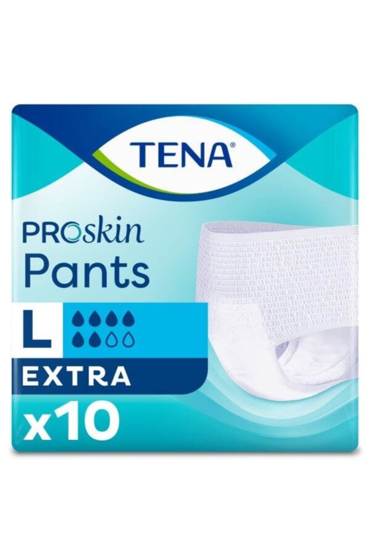 TENA Proskin Pants Extra Emici Külot Büyük Boy L 6 Damla 10'lu