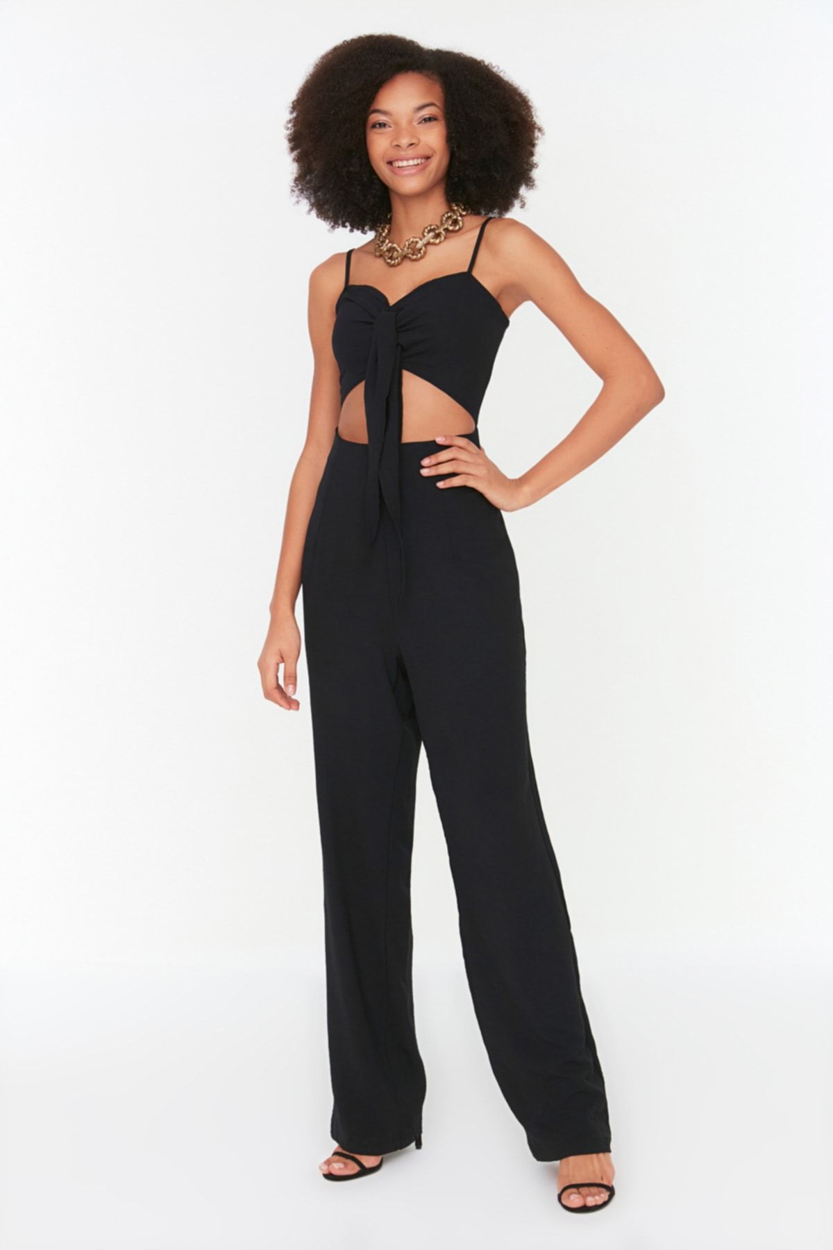 Black high waisted jumpsuit 2025