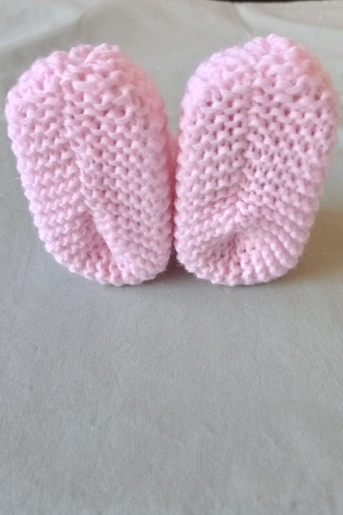 Knitting baby 2024 booties size chart