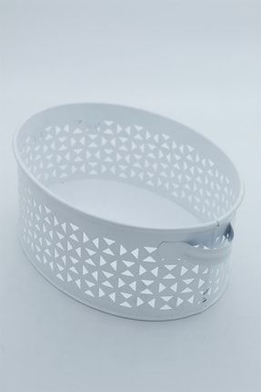 Dekoratif Metal Sepet Beyaz INT-MITRA321