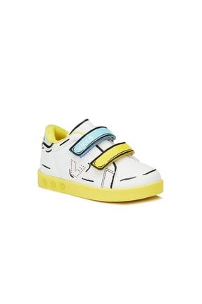 Picasso Işıklı Unisex Bebe Beyaz/sarı Sneaker 313.B22Y.153-1112