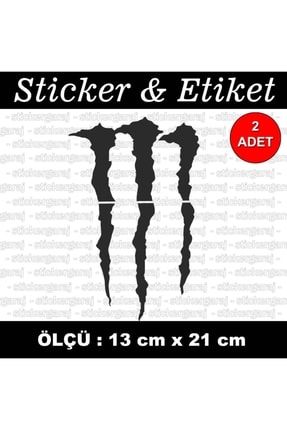 Yaratık Tırnak Pençe Sticker - Araba Motosiklet Kask Cam Laptop Uyumlu Etiket jdm.jpg11-18-nztr