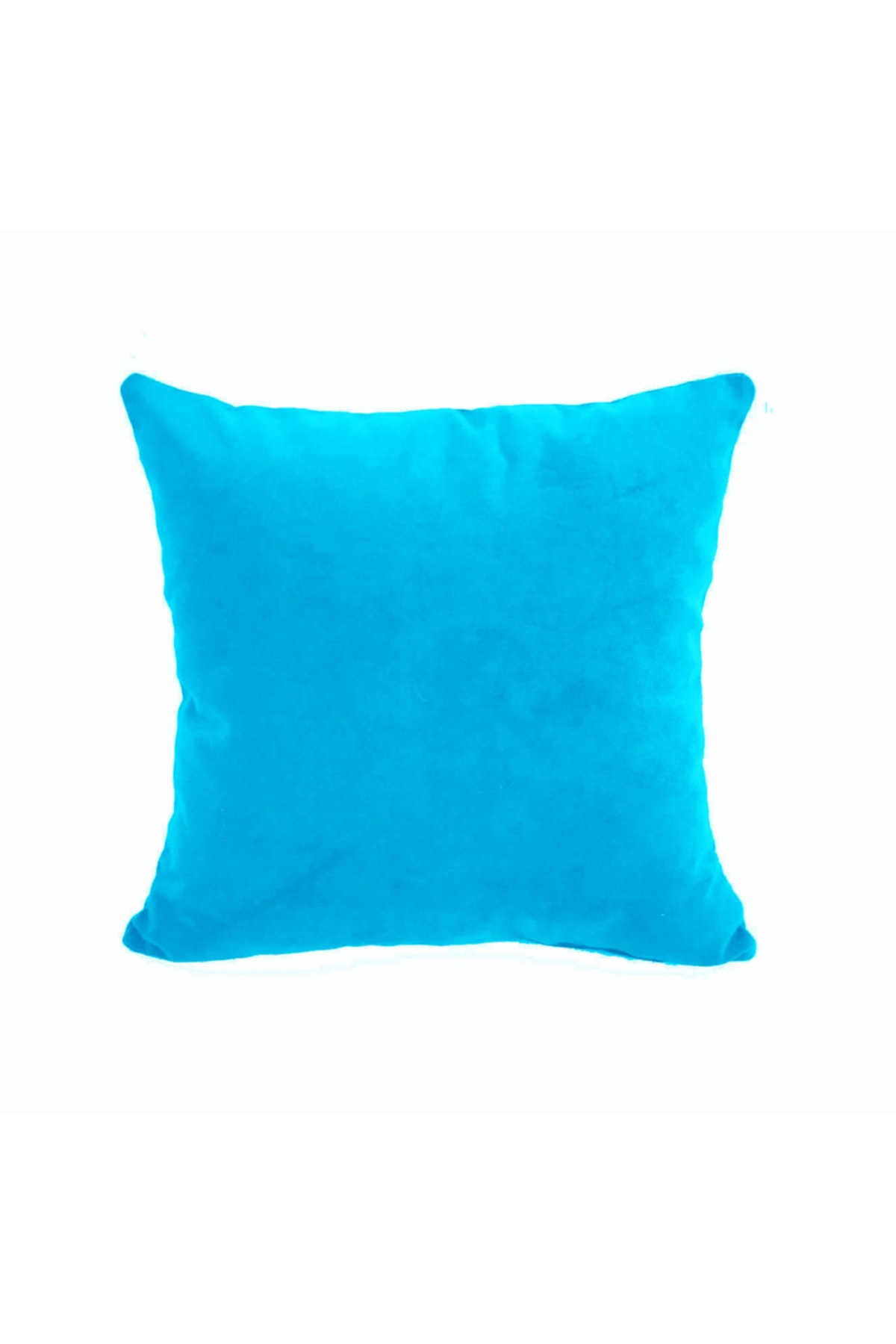Double Sided 43x43 Cm Turquoise Velvet Textured Pillow Cushion Cover