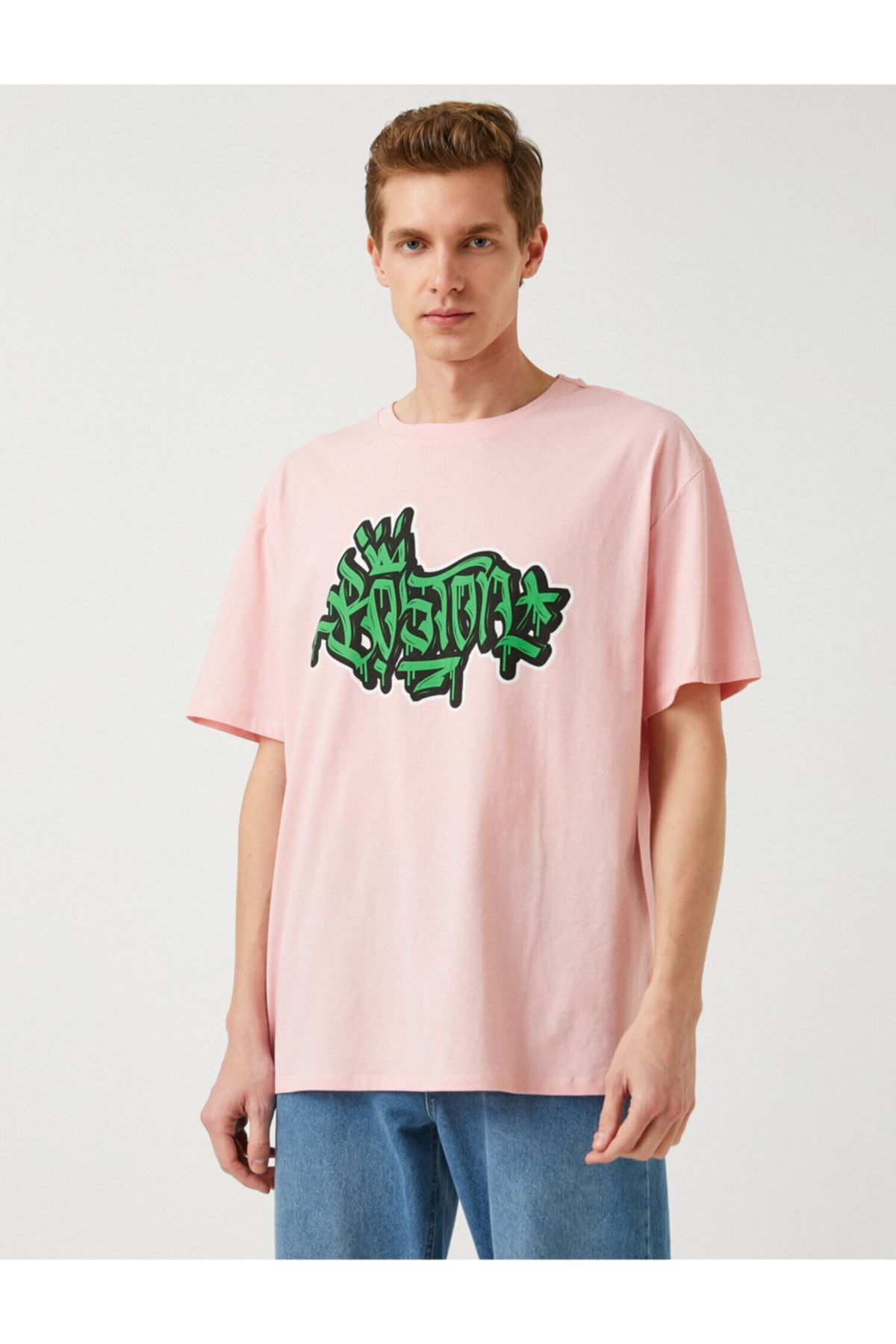 Koton T-Shirt Rosa Oversized Fast ausverkauft FR7449