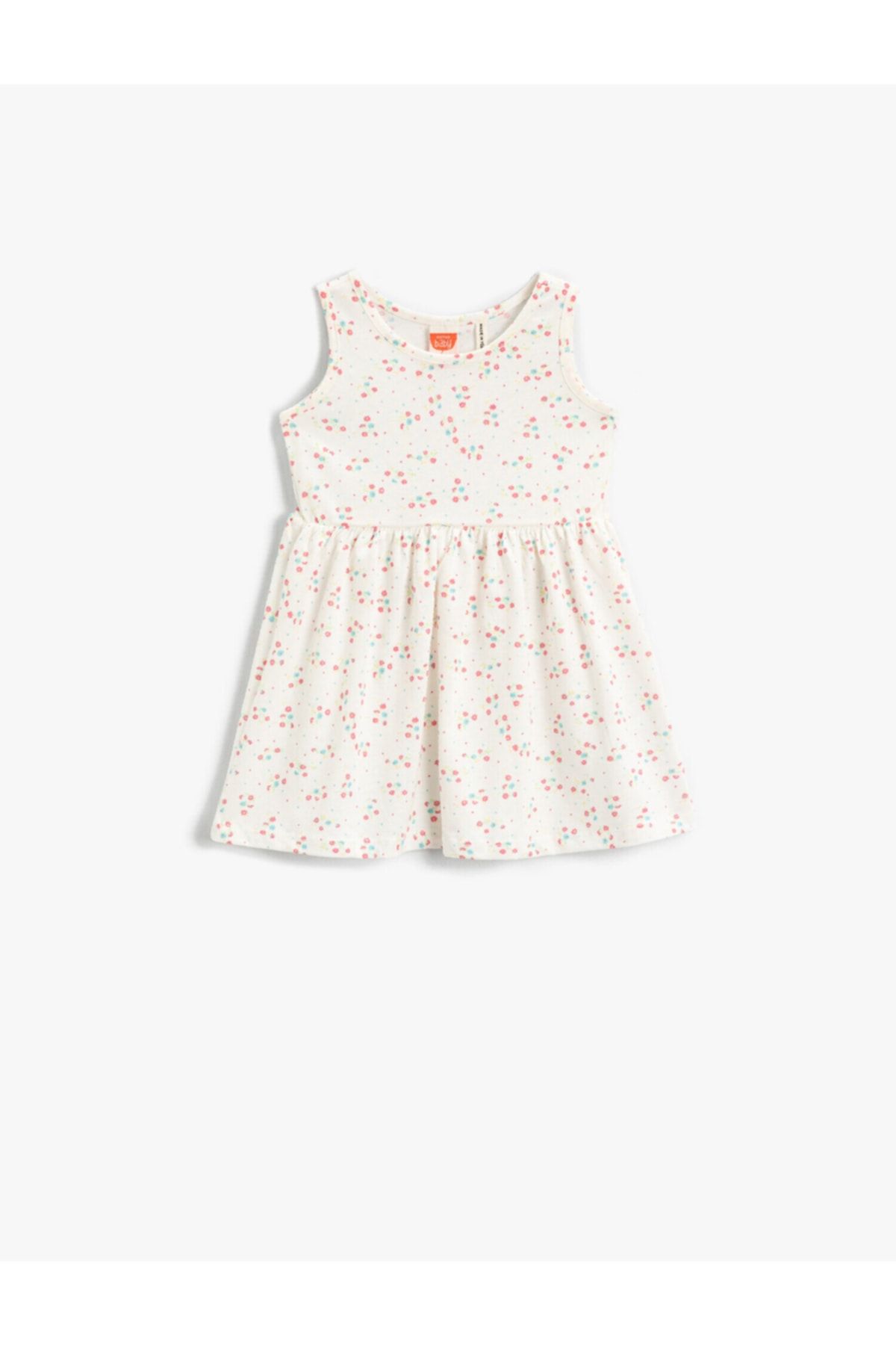 Koton Kleid Ecru Smock-Kleid Fast ausverkauft
