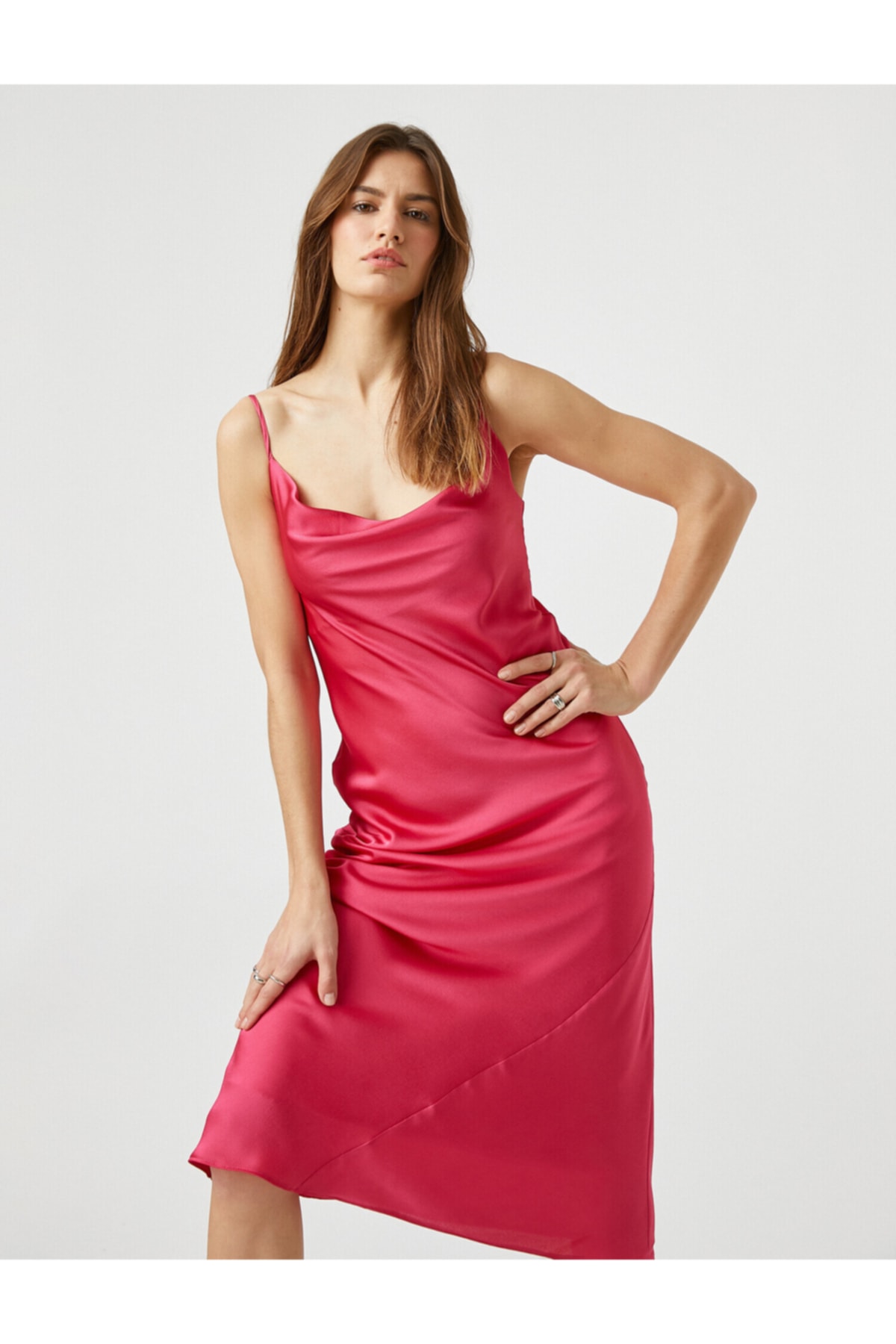 Koton Abendkleid & Abschlusskleid Rosa A-Linie Fast ausverkauft