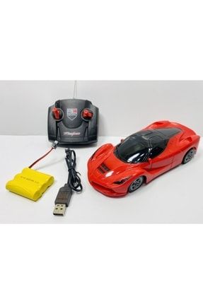 Uzaktan Kumandalı Full Fonk Ferrari Model Şarjlı Araba Oyuncak 20 Cm Kırmızı P7038S3412
