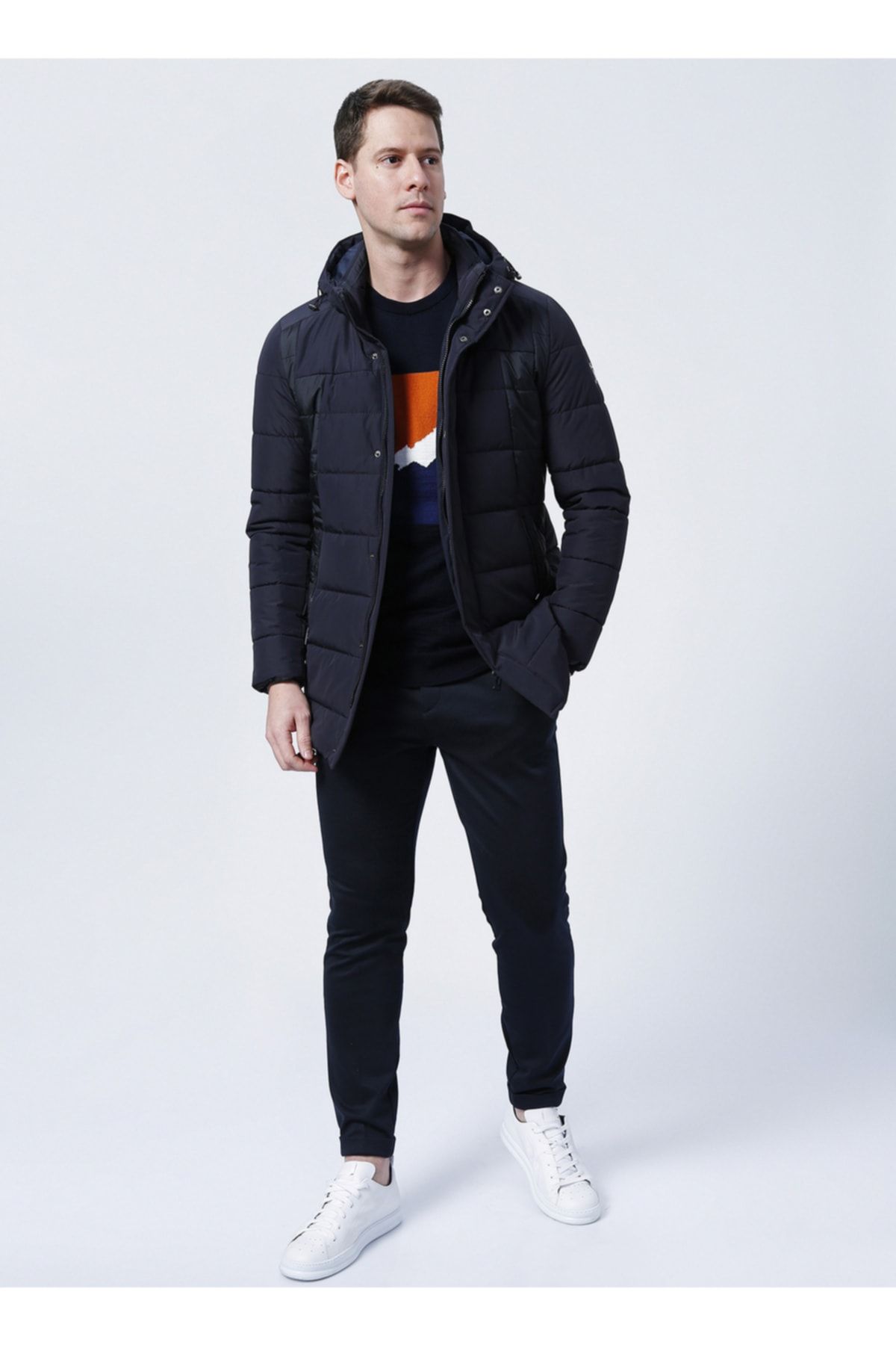 ALTINYILDIZ CLASSICS-Klasický kabát Altınyıldız 52 Model Navy Blue 5